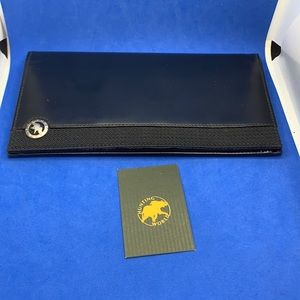 Hunting World black rugged nylon & soft leather card holder wallet